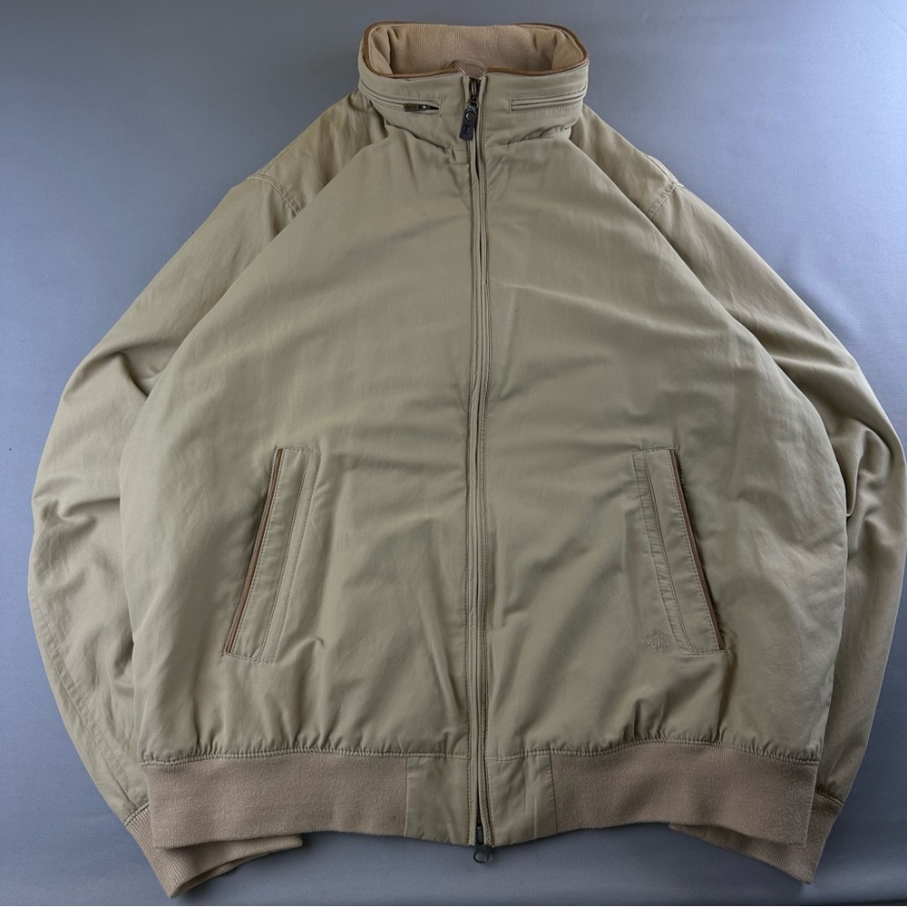Brooks Brothers Tan Khaki Double Harrington Jacket